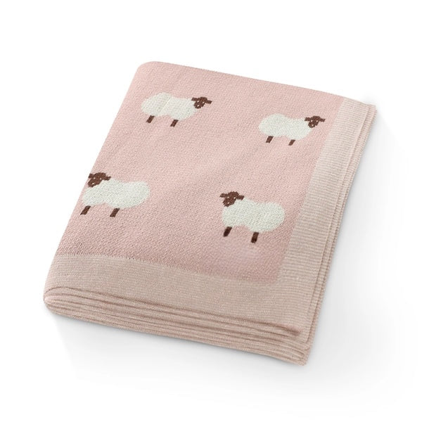 Couverture Personnalisée - Mouton Rose