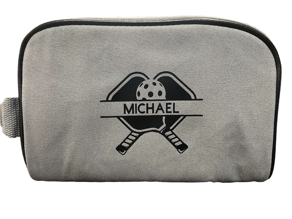 Personalized pickleball men’s toiletry bag