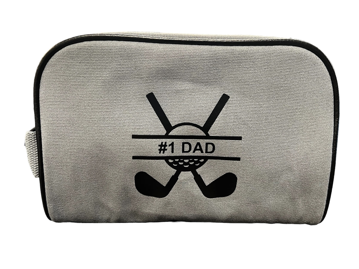 #1 dad golf men’s toiletry bag