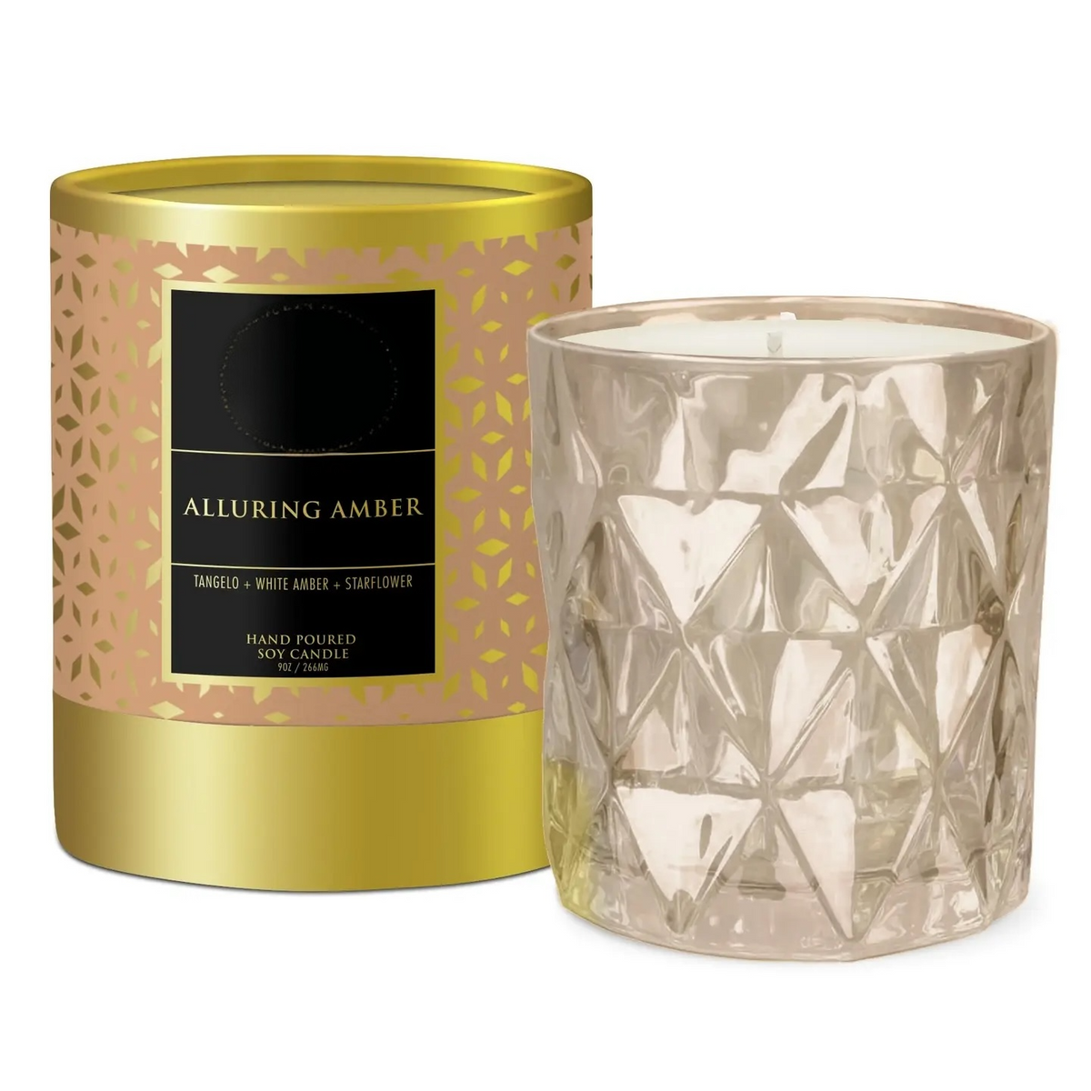 Bougie séduisante aux reflets ambrés, boîte de 255 ml