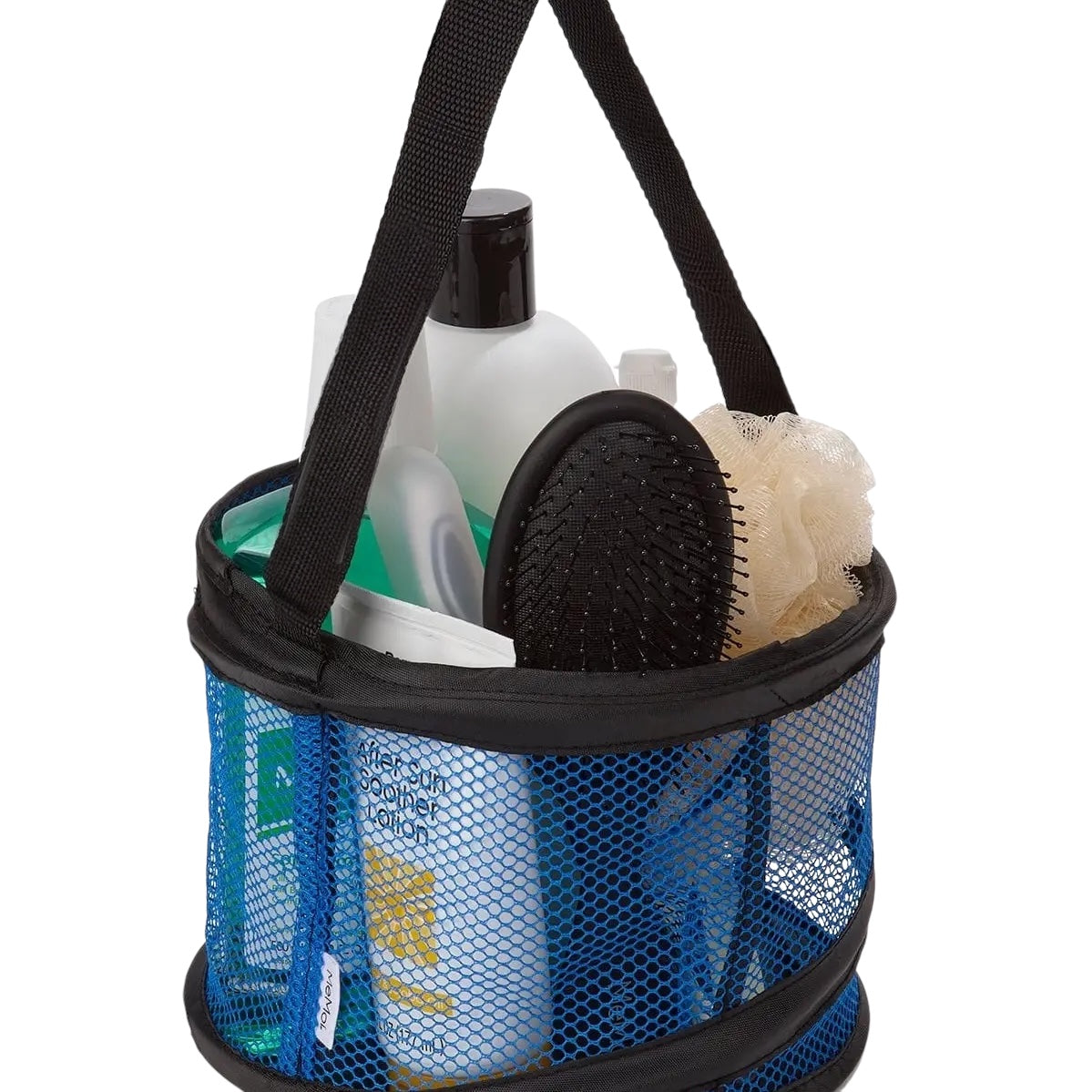 Collapsible Mesh Shower Caddy - Blue