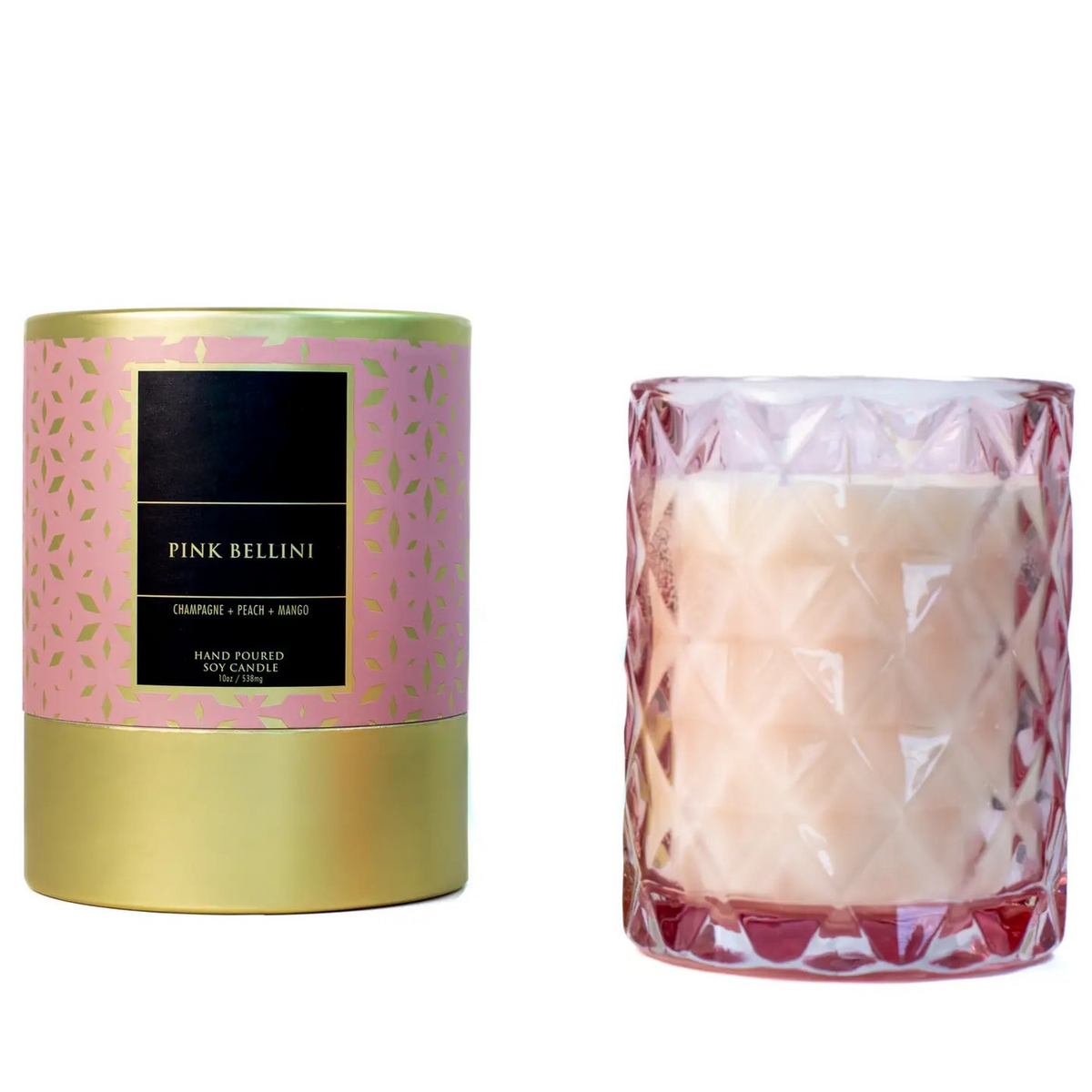 Bougie scintillante Pink Bellini 9 oz