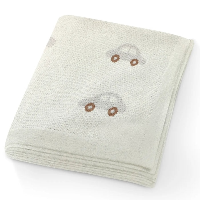 Couverture personnalisée - crème Voiture