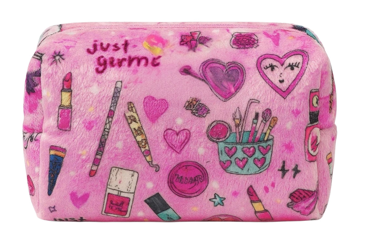 Plush Slumber Party Cosmetic Pouch