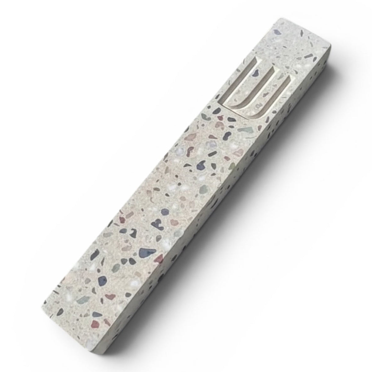 Mézouzah Terrazzo Beige Pierre