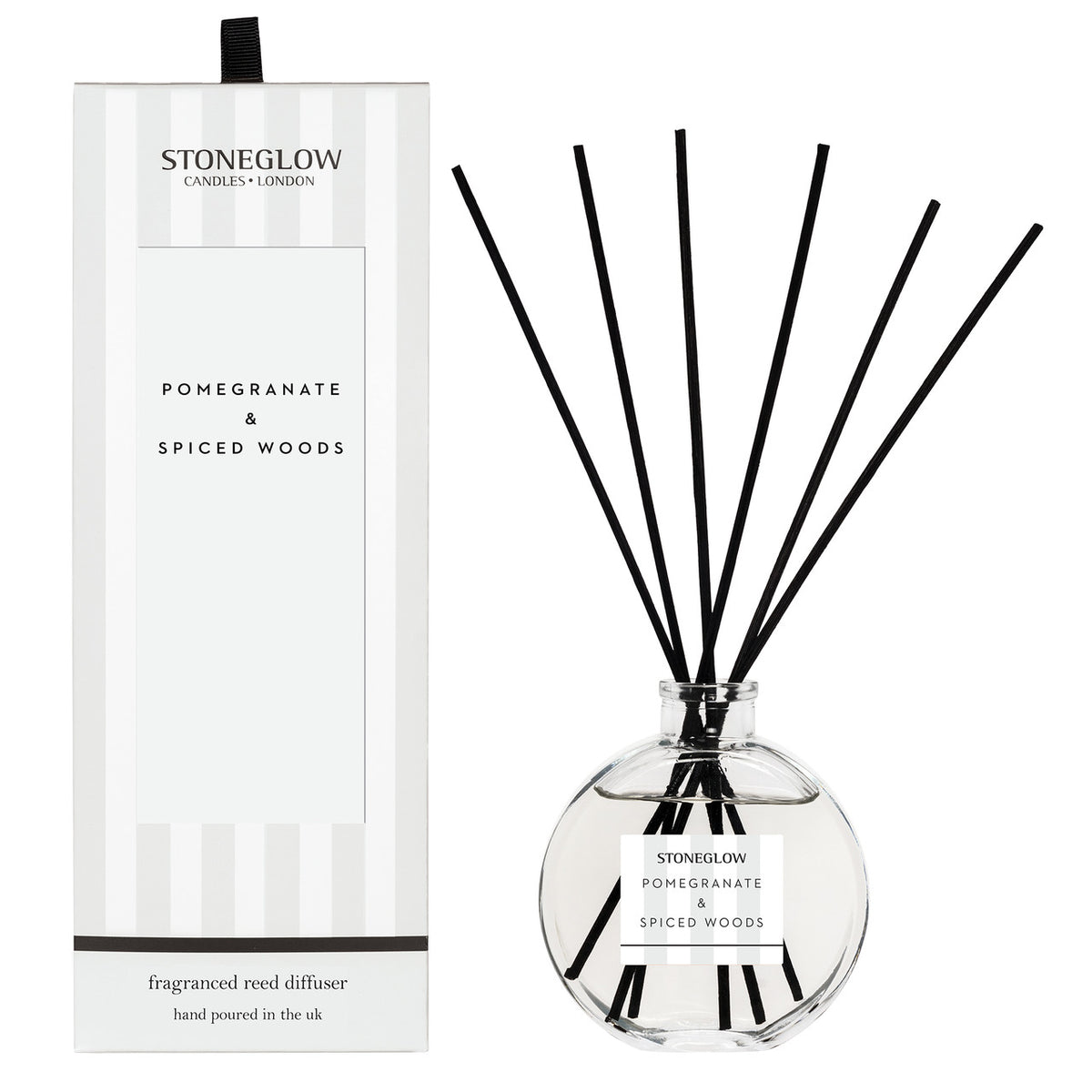 STONEGLOW - POMEGRANATE & SPICED WOODS - REED DIFFUSER