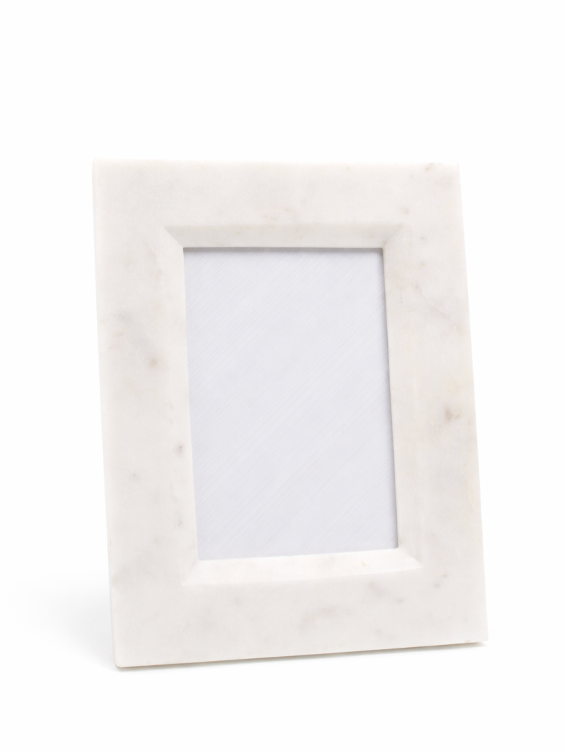 Cadre photo en marbre blanc 5x7