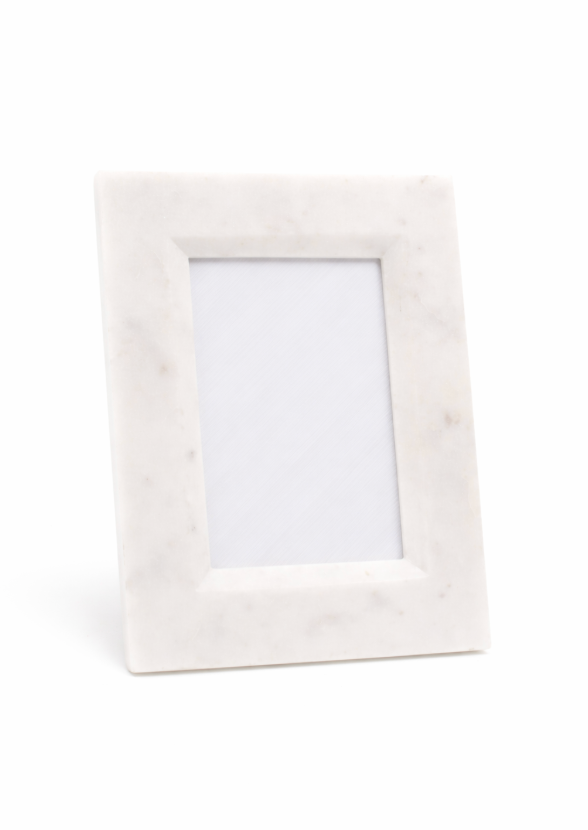 Cadre photo en marbre blanc 4x6