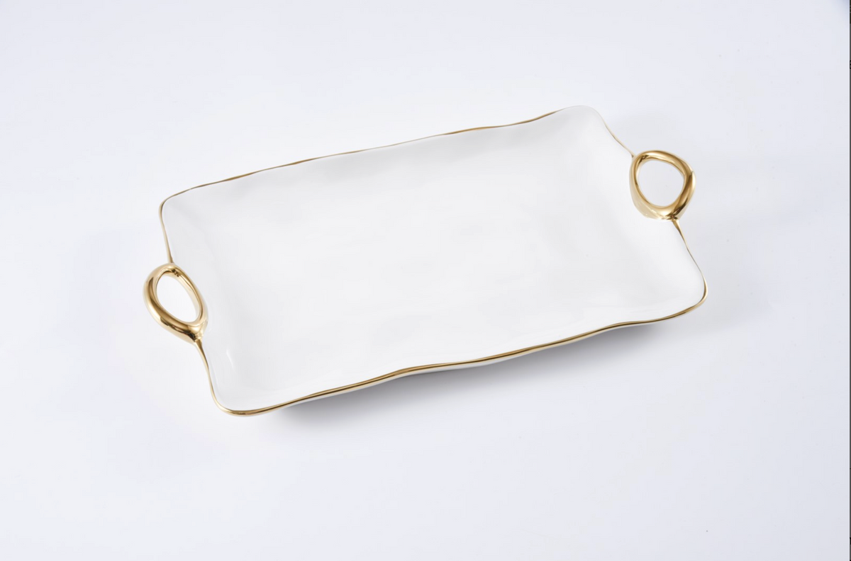 Pampa bay- Golden Handles Large Platter
