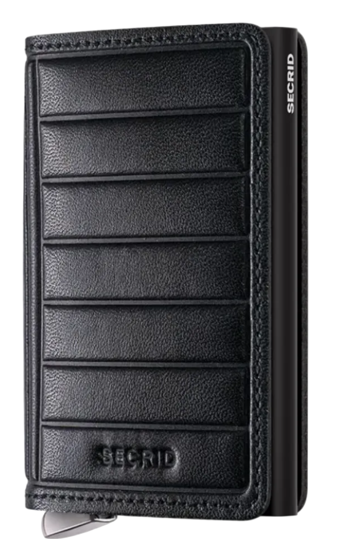 Secrid RFID slimwallet premium emboss lines - black