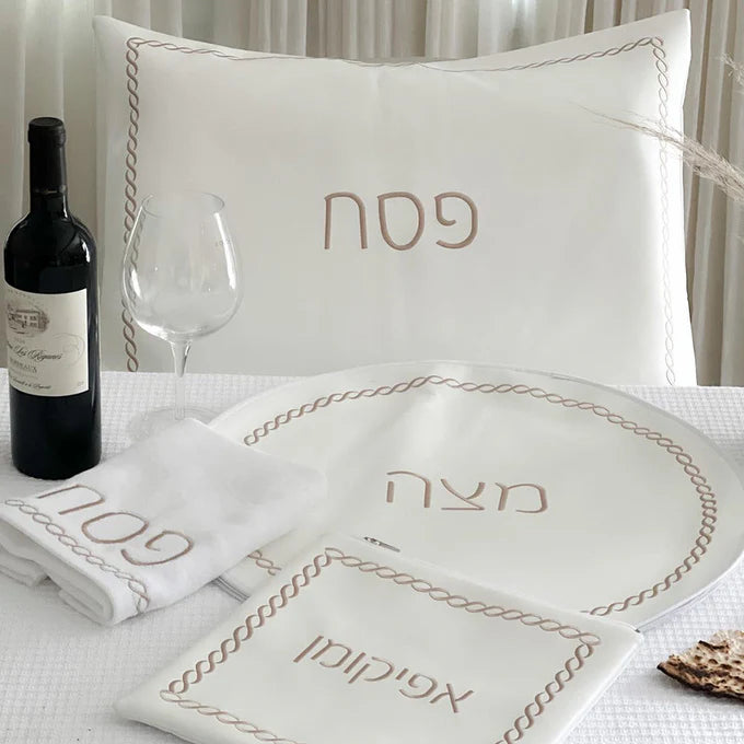 Ensemble Seder tressé - or