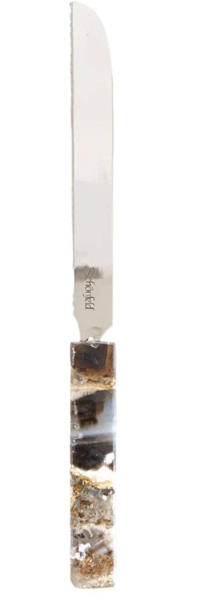 Earth Agate Challah Knife