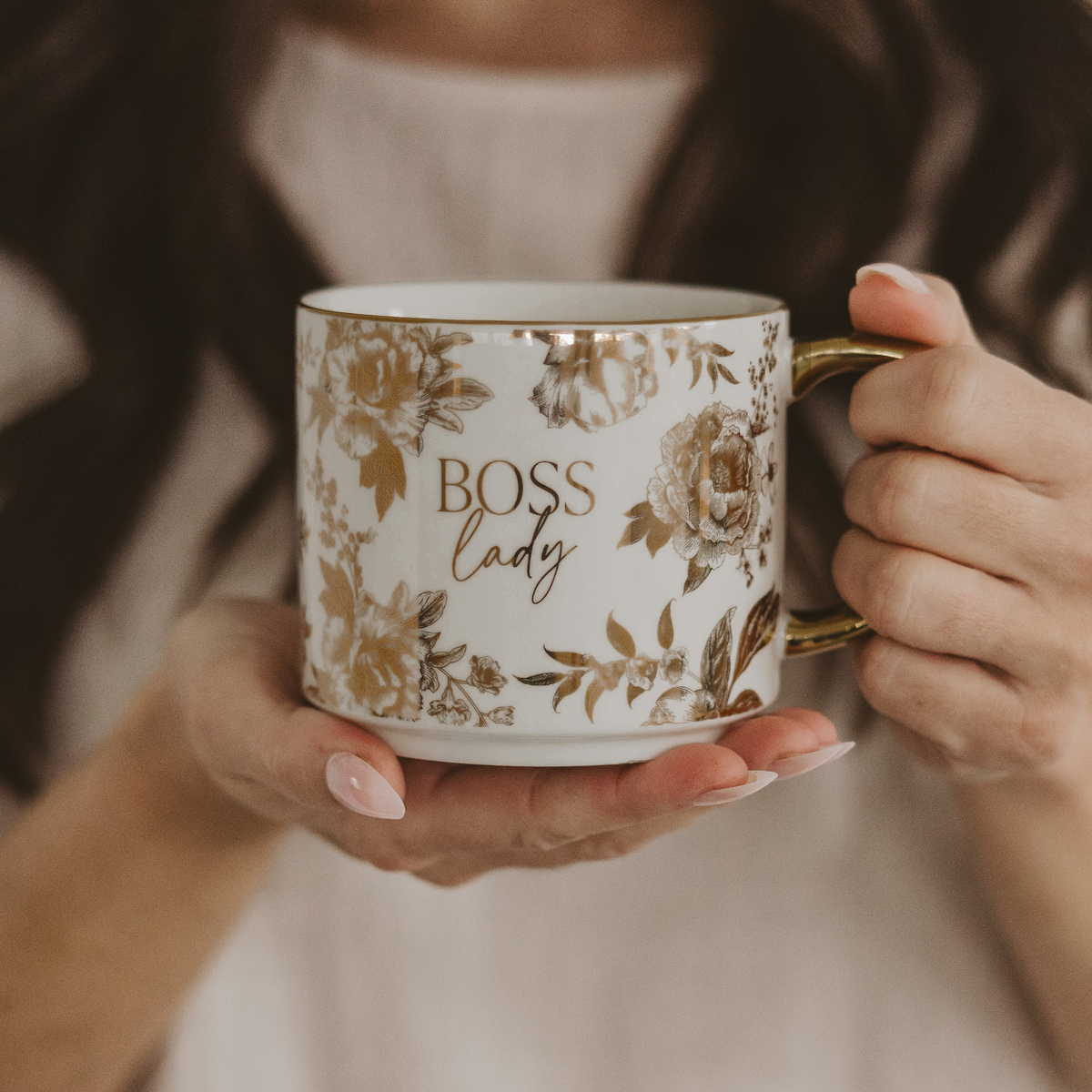 Boss Lady floral Coffee Mug