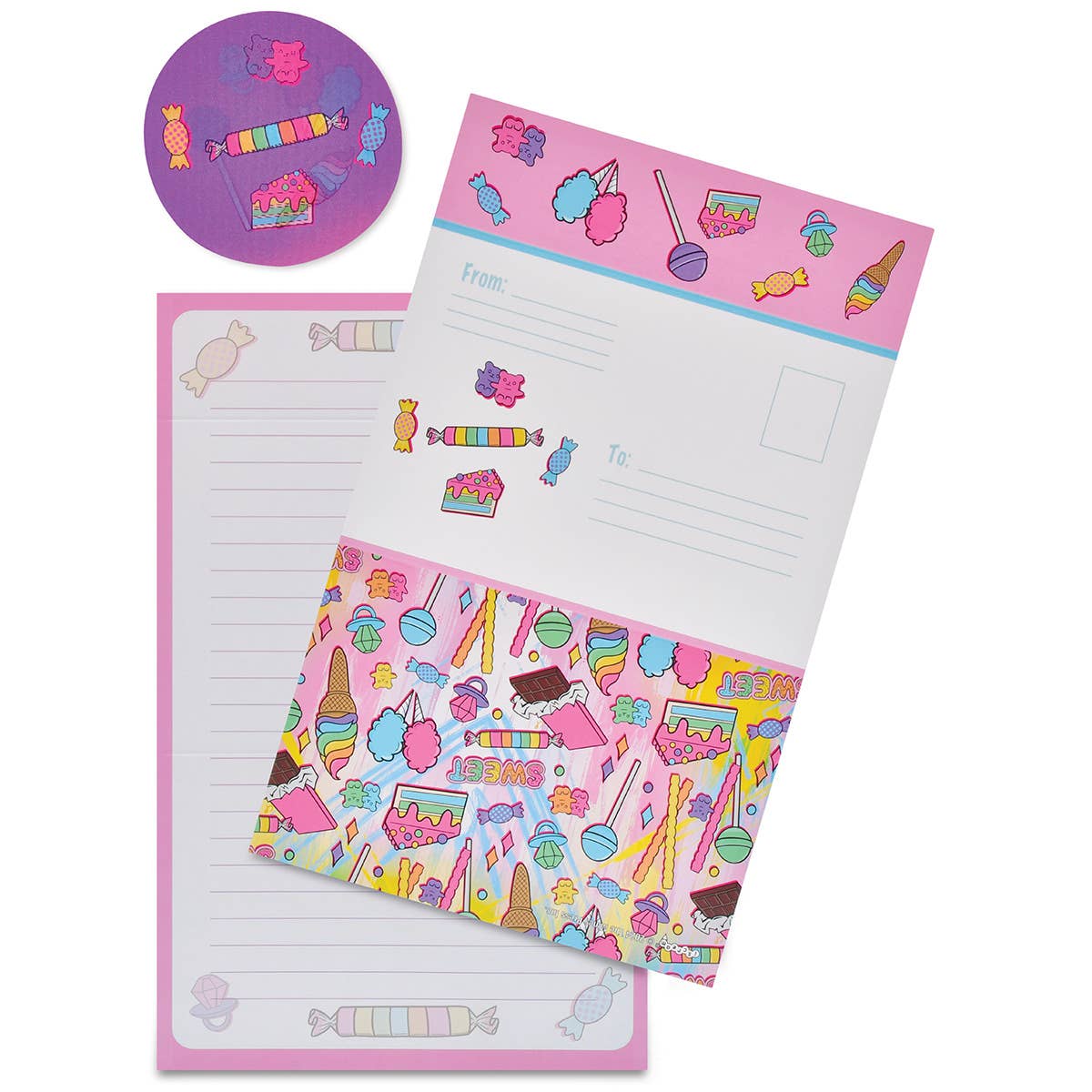 Je veux des cartes pliables Candy