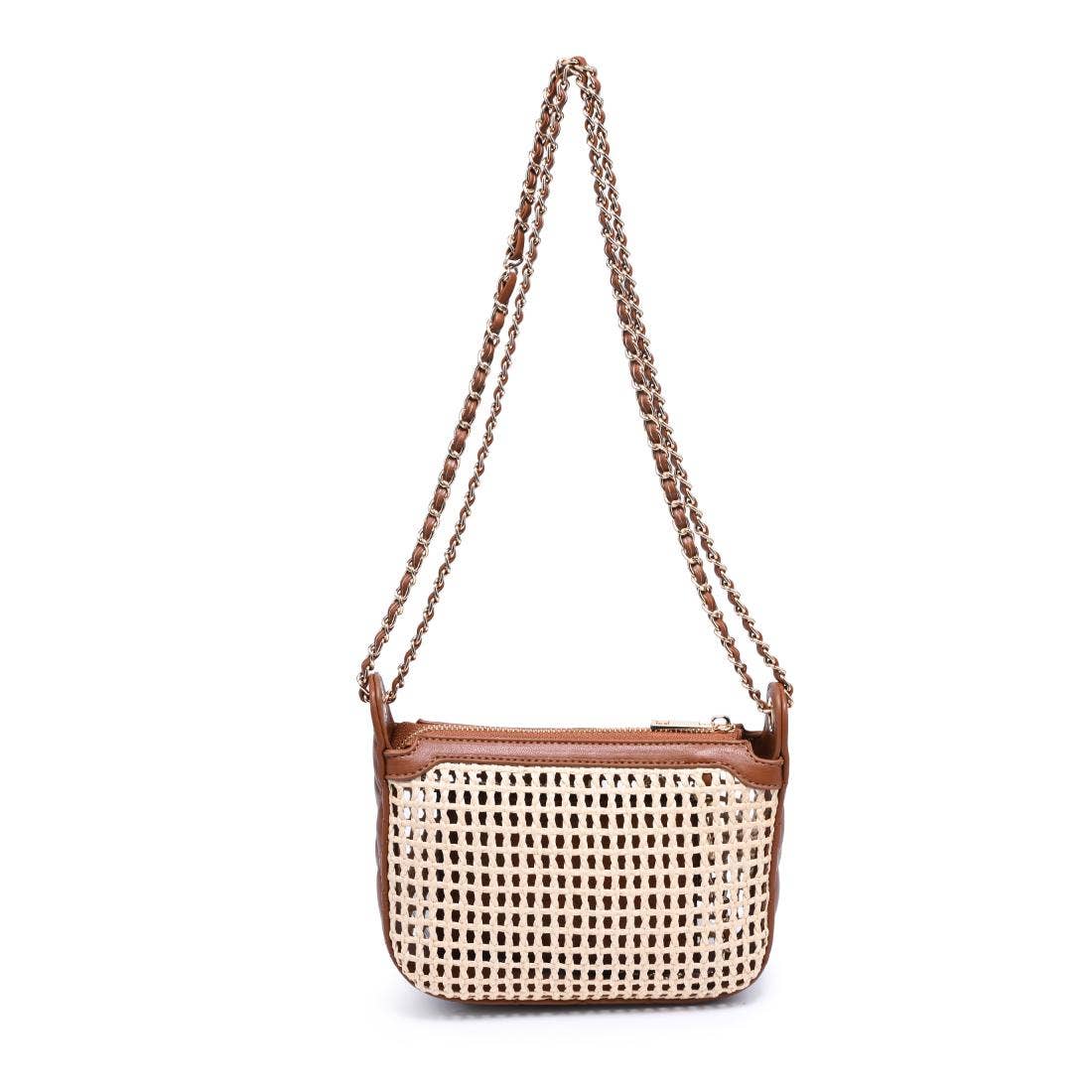 Straw woven Crossbody with pouch