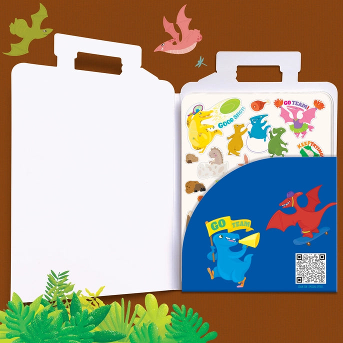 500+ Stickers On-The-Go Sporty Dinos