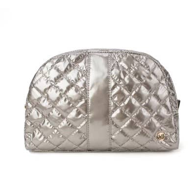 Large Cosmetic Bag - Glazing Gunmetal