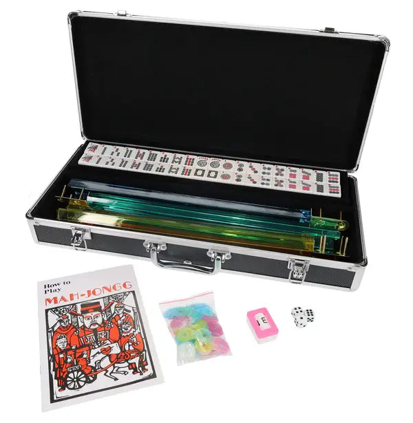 Jeu de mah-jong américain dans une mallette
