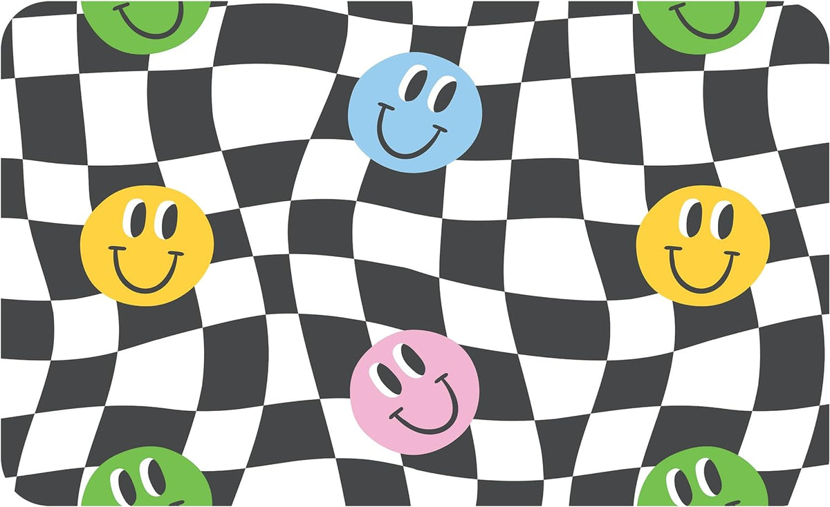 Tapis de sol de camping - Checker Smileys