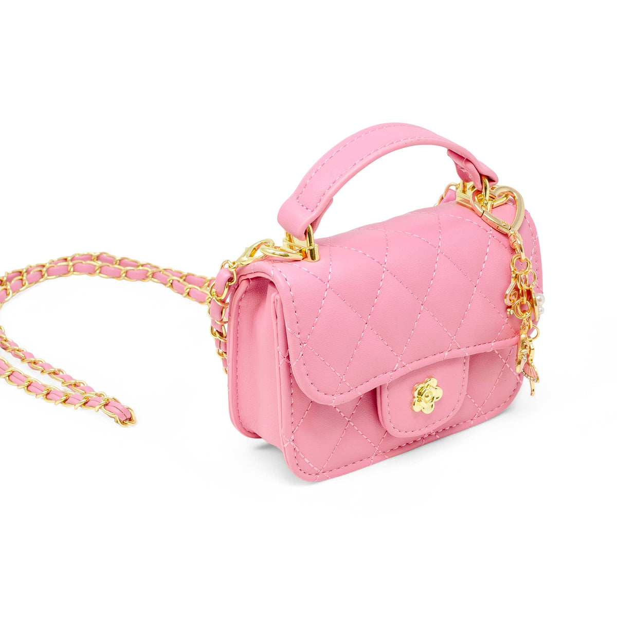 Tiny Quilted Ballet Charm Handbag