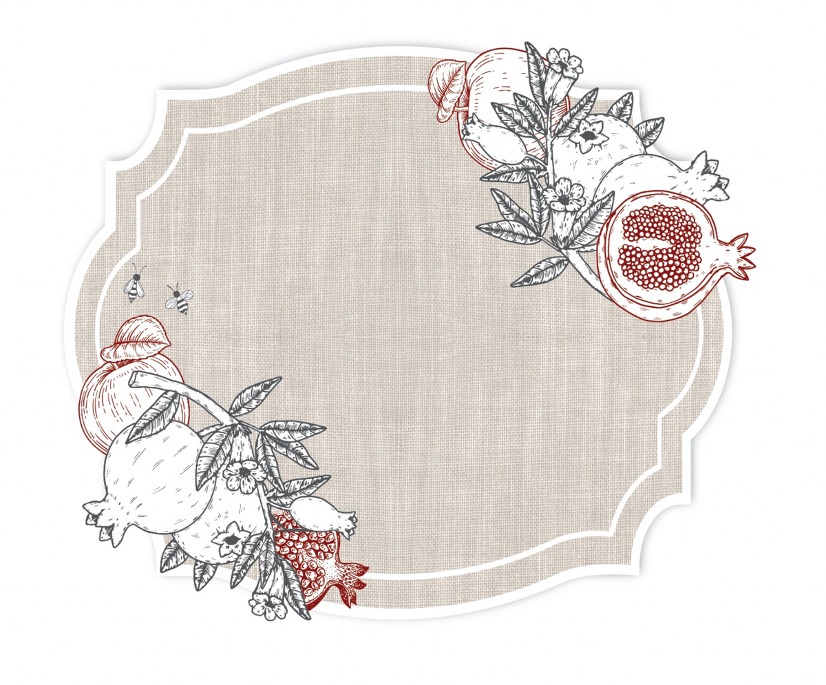 LOT DE 12 SETS DE TABLE EN TOILE DE JUTE À POMMES ET POMMES
