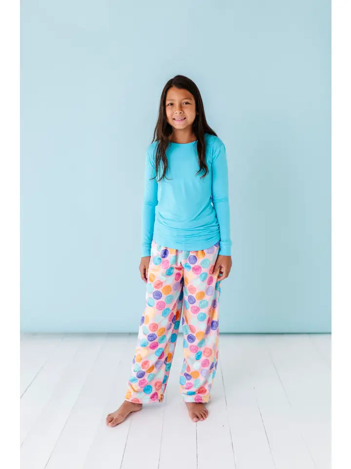 Pantalon en peluche souriant