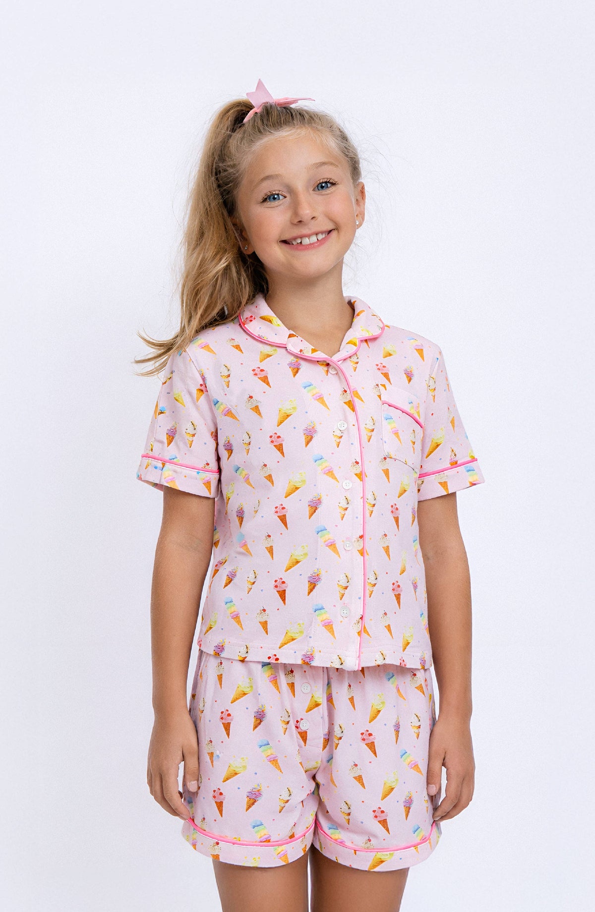 Ensemble de pyjama manches courtes motif glaces