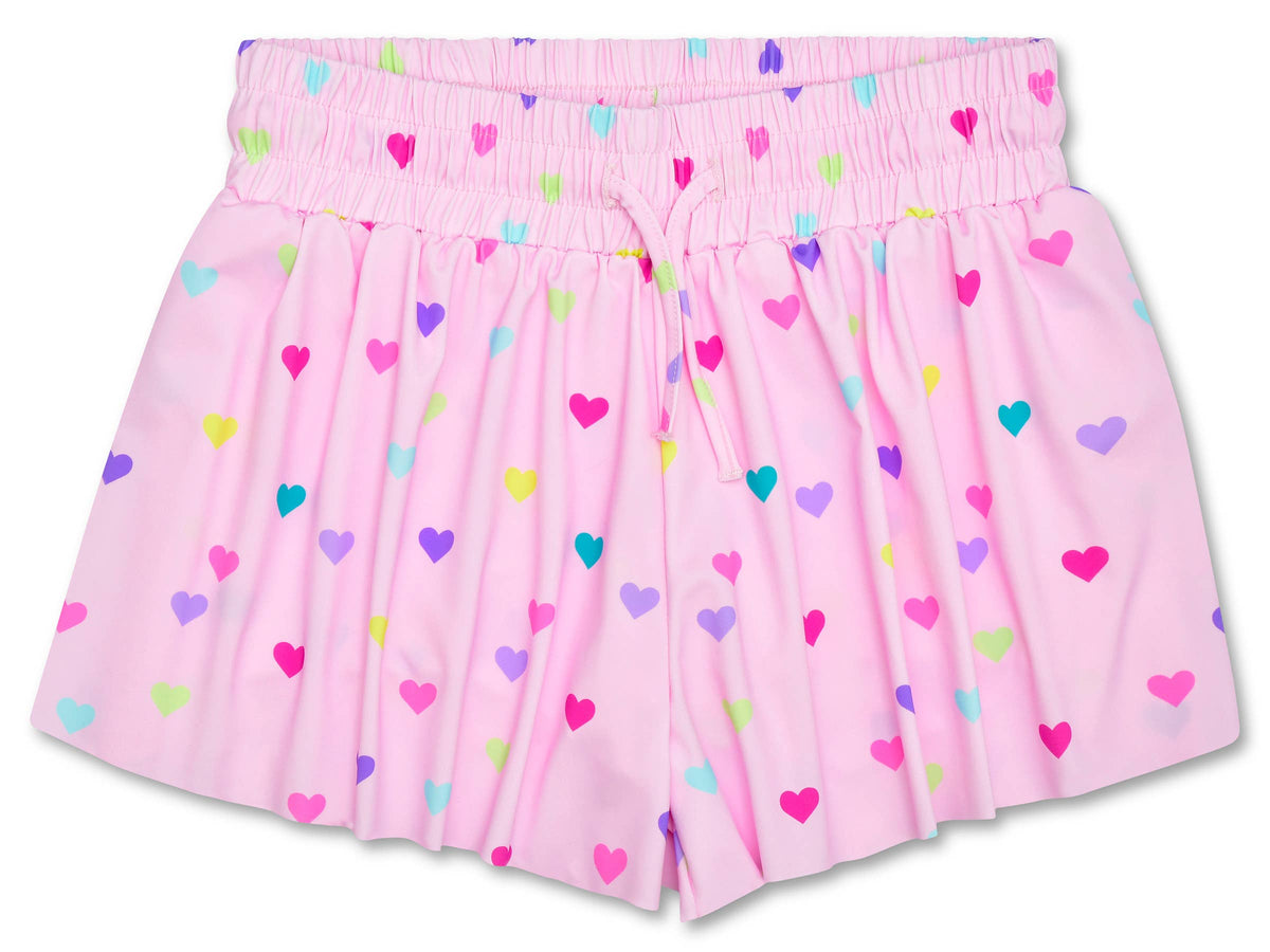 Heart Confetti Butterfly Shorts