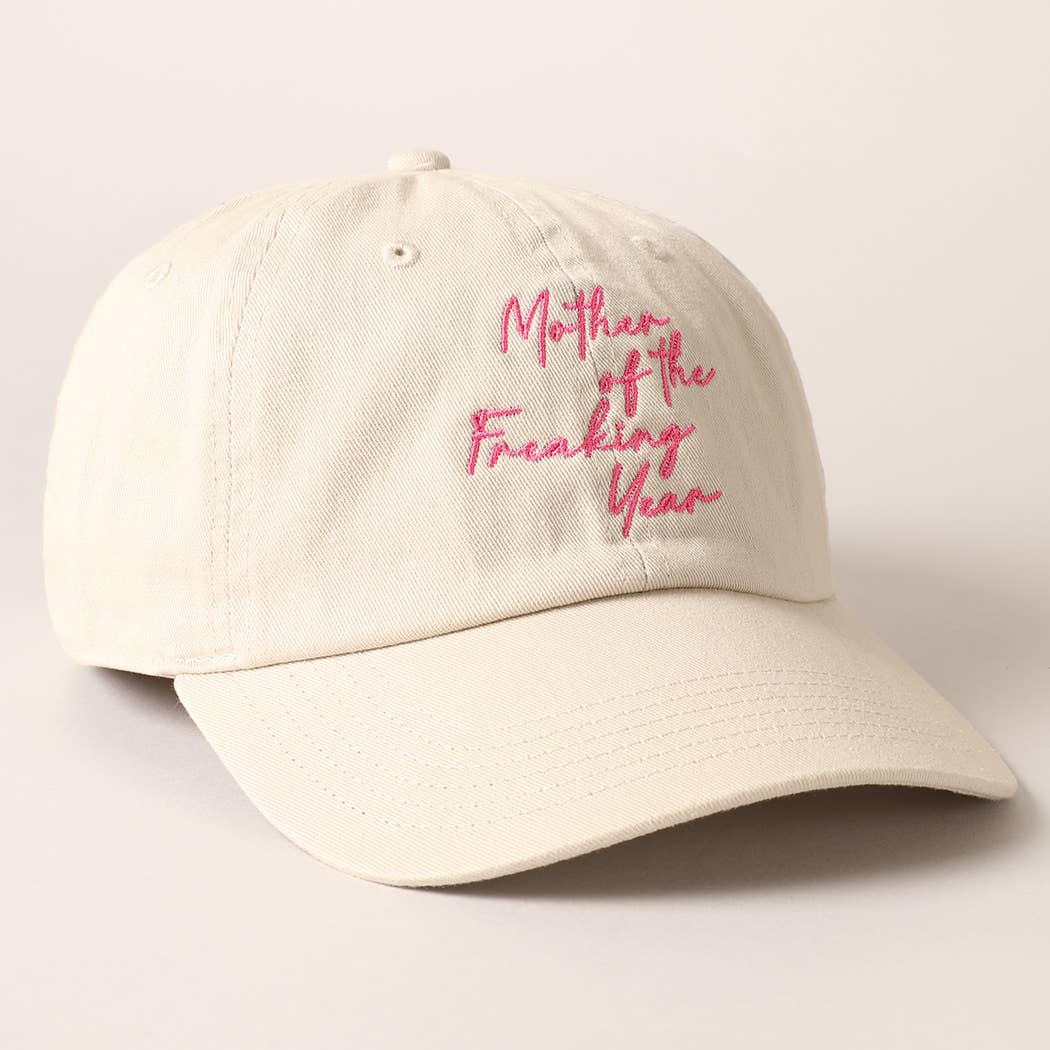 Casquette "Mère de l'année, putain" : rose