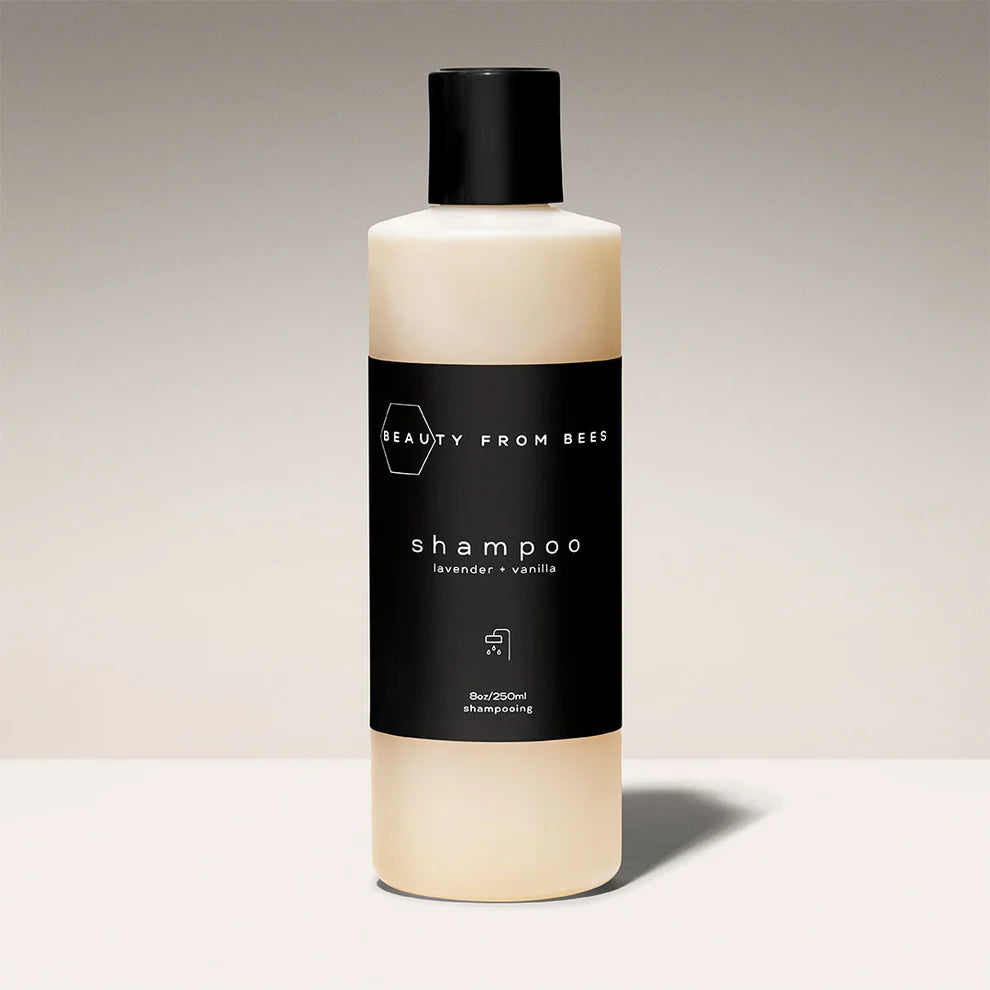 Shampoing aux bienfaits des abeilles : Lavande/Vanille 