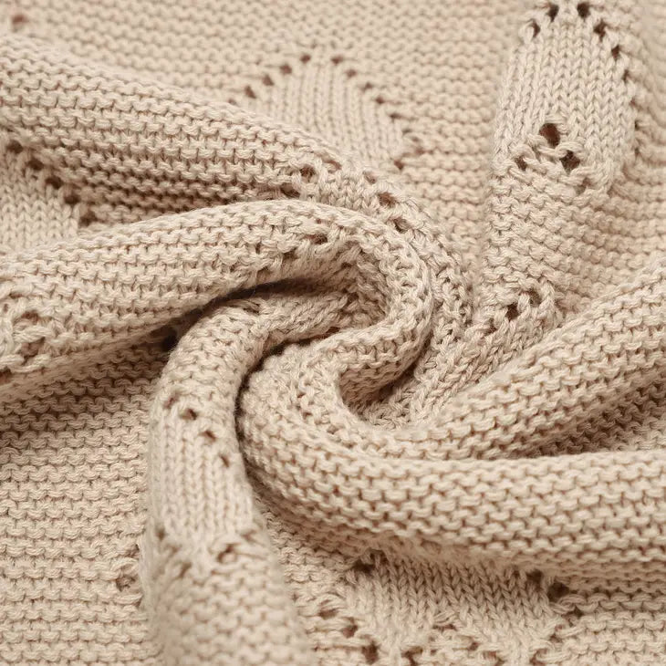 Couverture - Coeurs Taupe