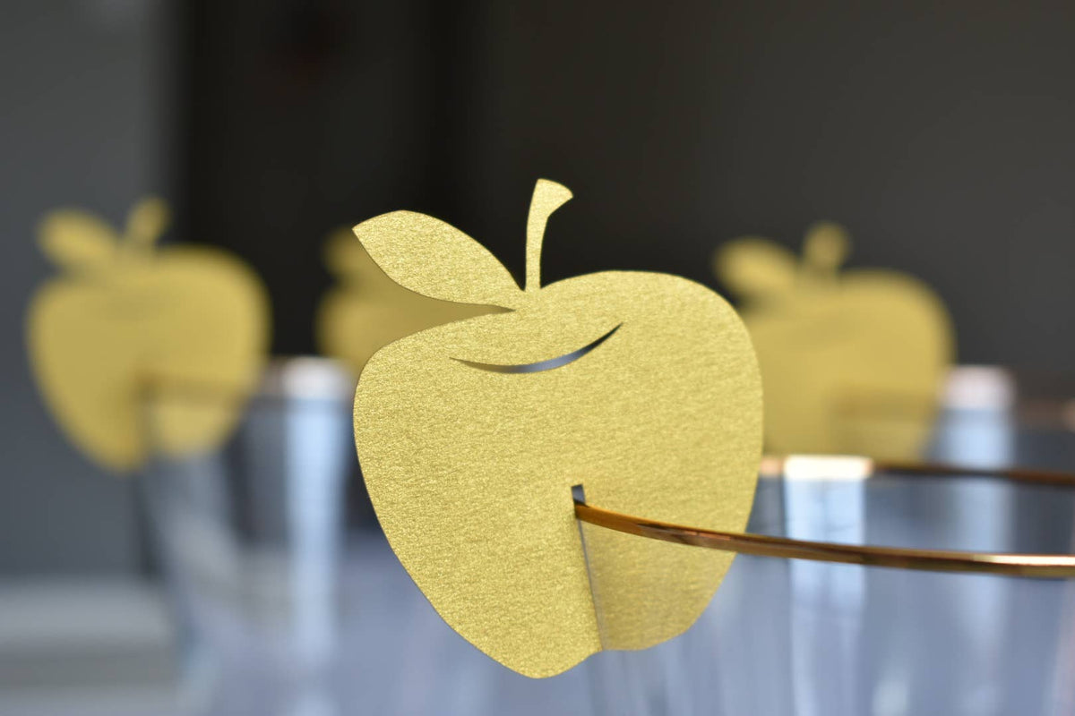 Apples wine glass add on