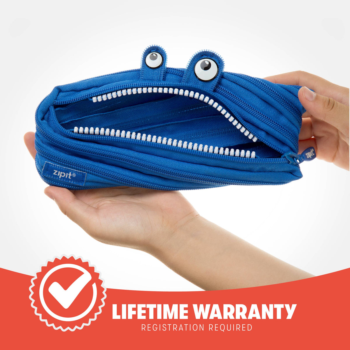 Trousse ZIPIT Monster - Bleue