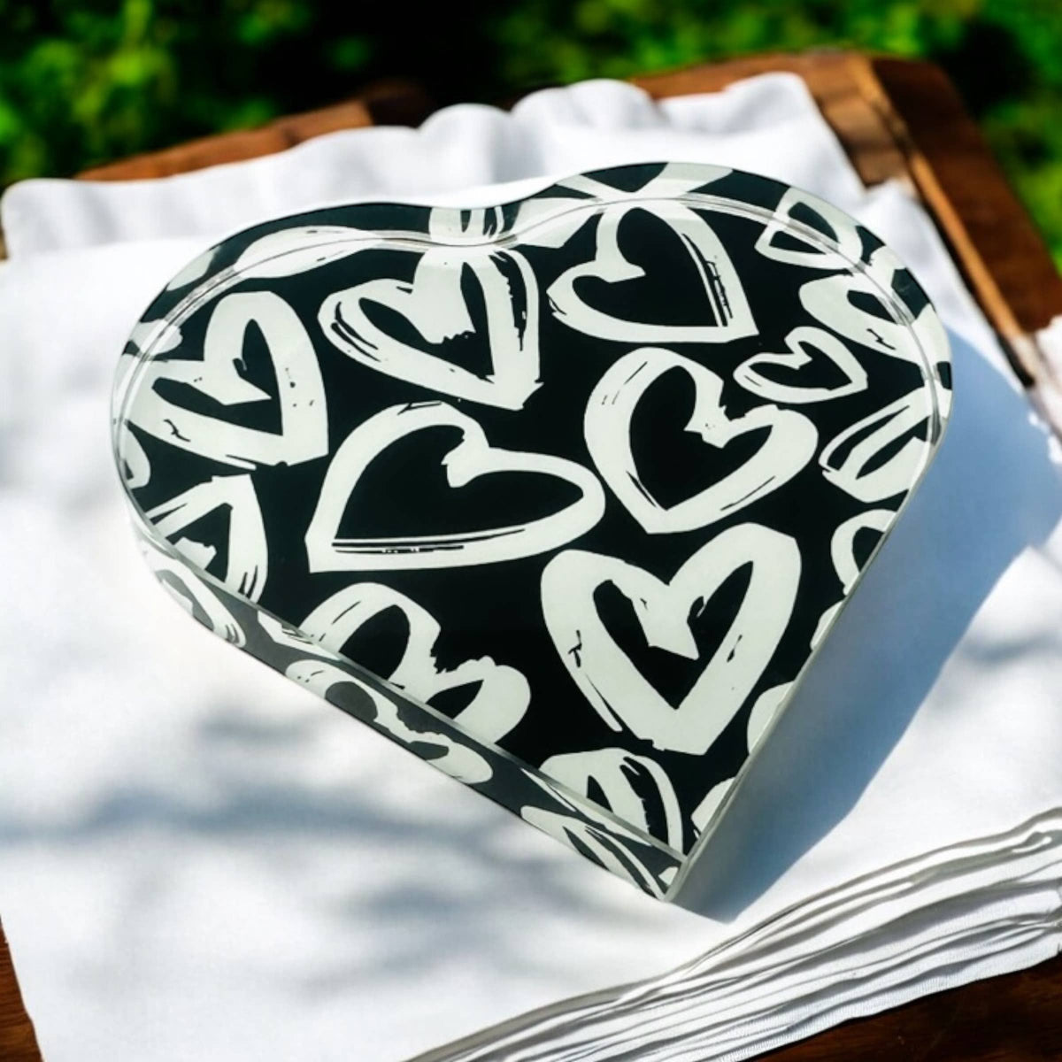  Graffiti Hearts Crystal Heart Decor