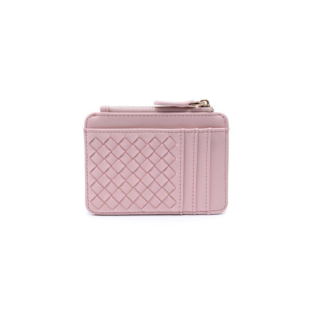 Porte-cartes tissé : Rose