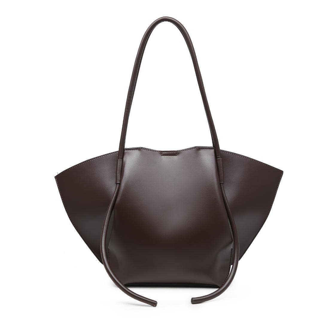 Sculpted Tote - chocolate