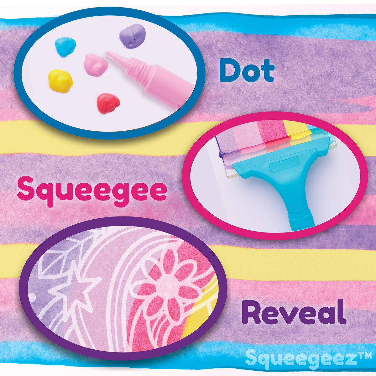 Squeegeez Magic Reveal Art Unicorn Paint Set for Kids