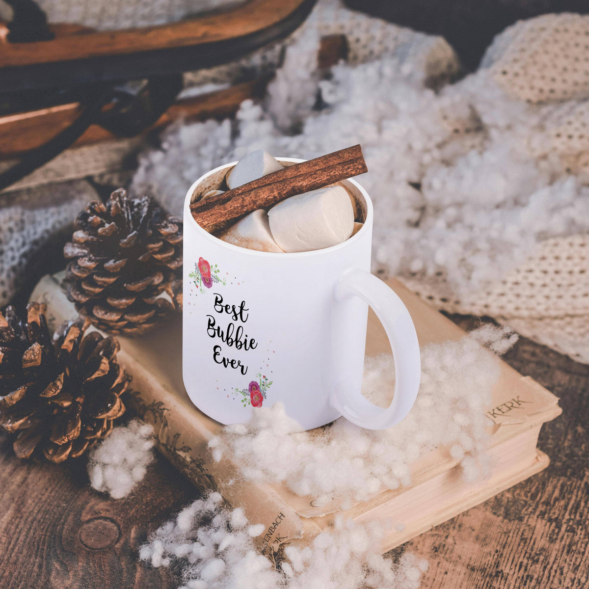 Floral Best Bubbie Ever  Mug