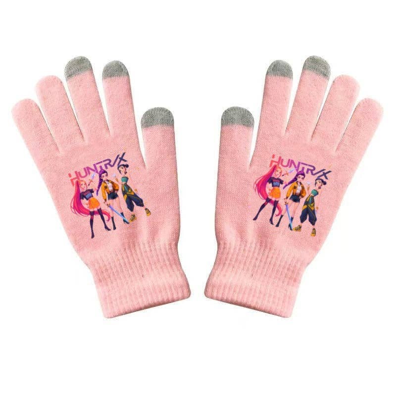 K-Pop Demon Hunter knitted gloves