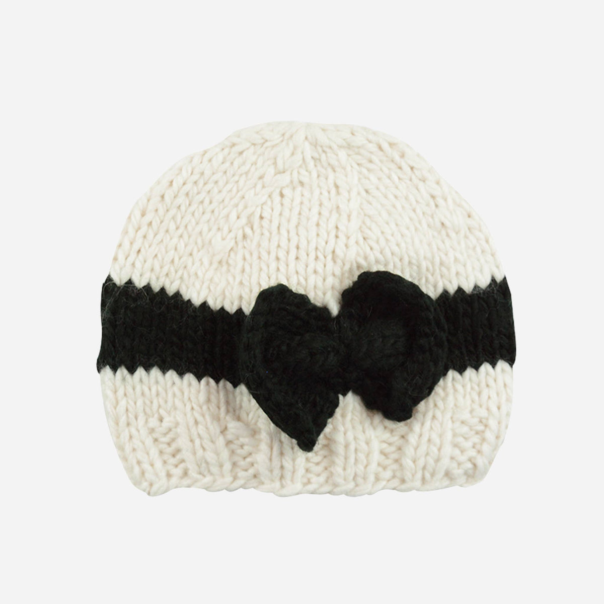 Chapeau Sabrina à nœud - Crème Noir