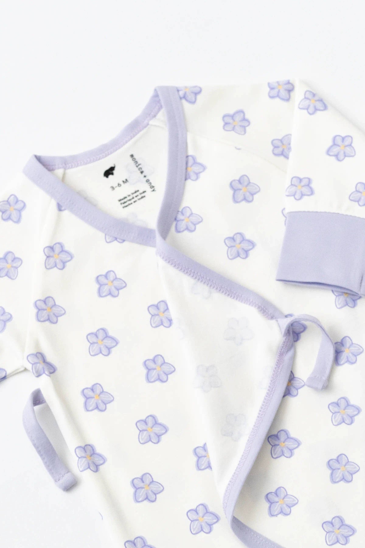 Kimono Tie One-Piece Sweet Violets