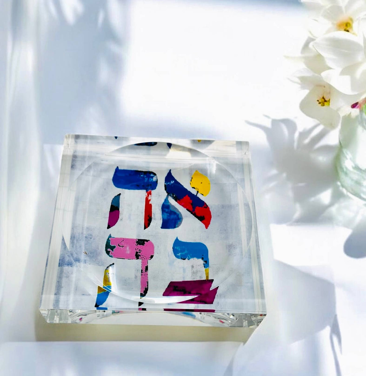 Ahava Love Acrylic Candy Dish Catchall Tray  