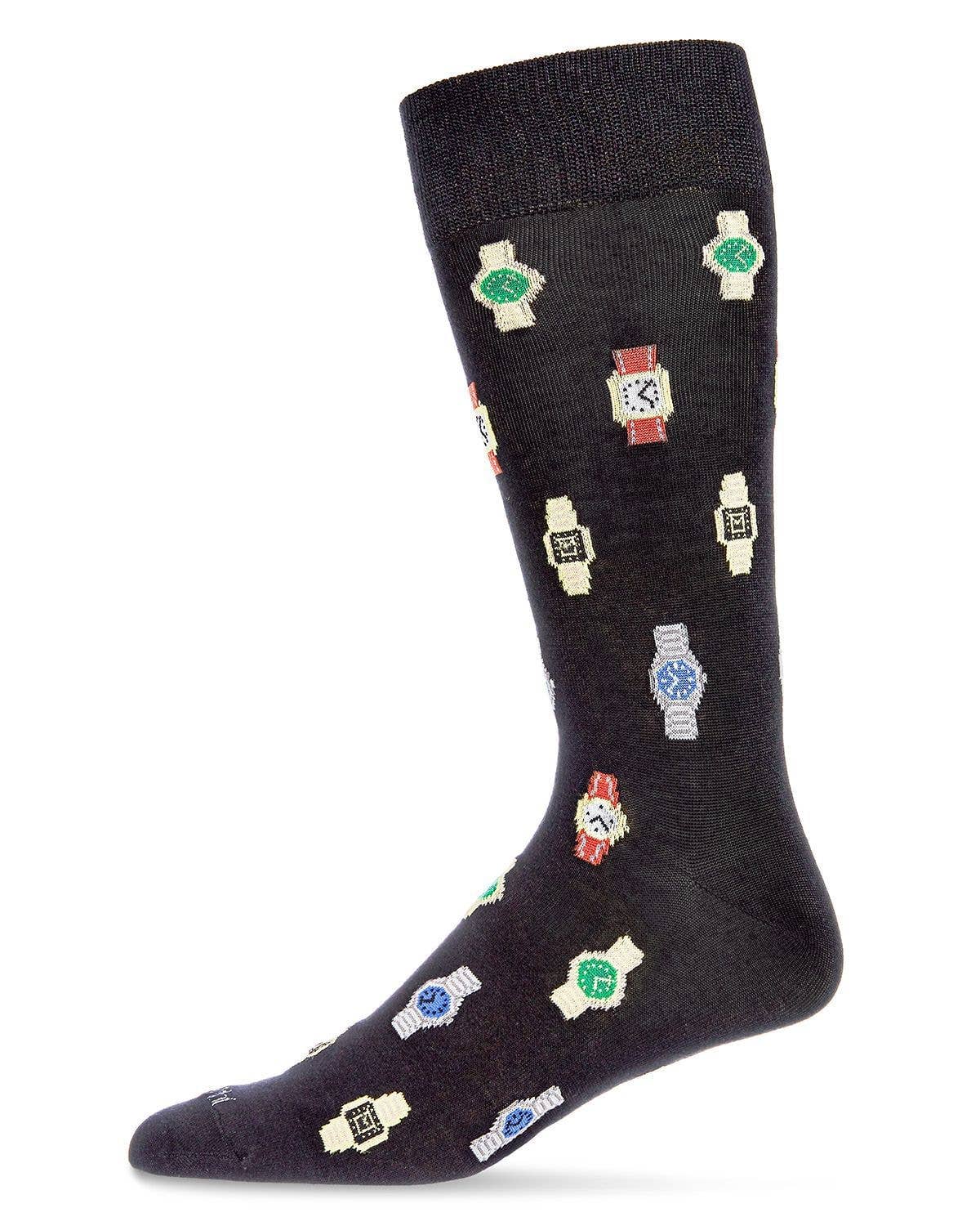 Time to Get a Watch Men's Crew Socks