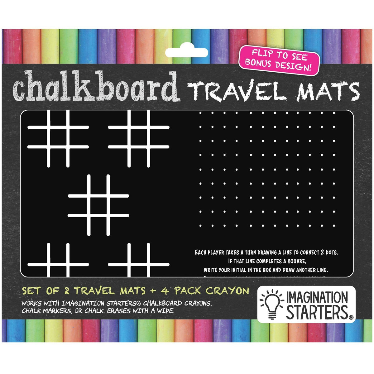 Ensemble de tapis de voyage réutilisables pour jeux de coloriage