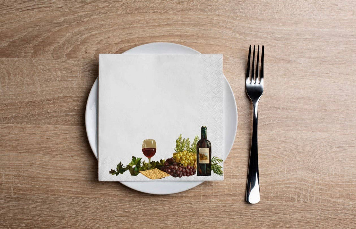 Serviette de cocktail pour la nuit de Seder
