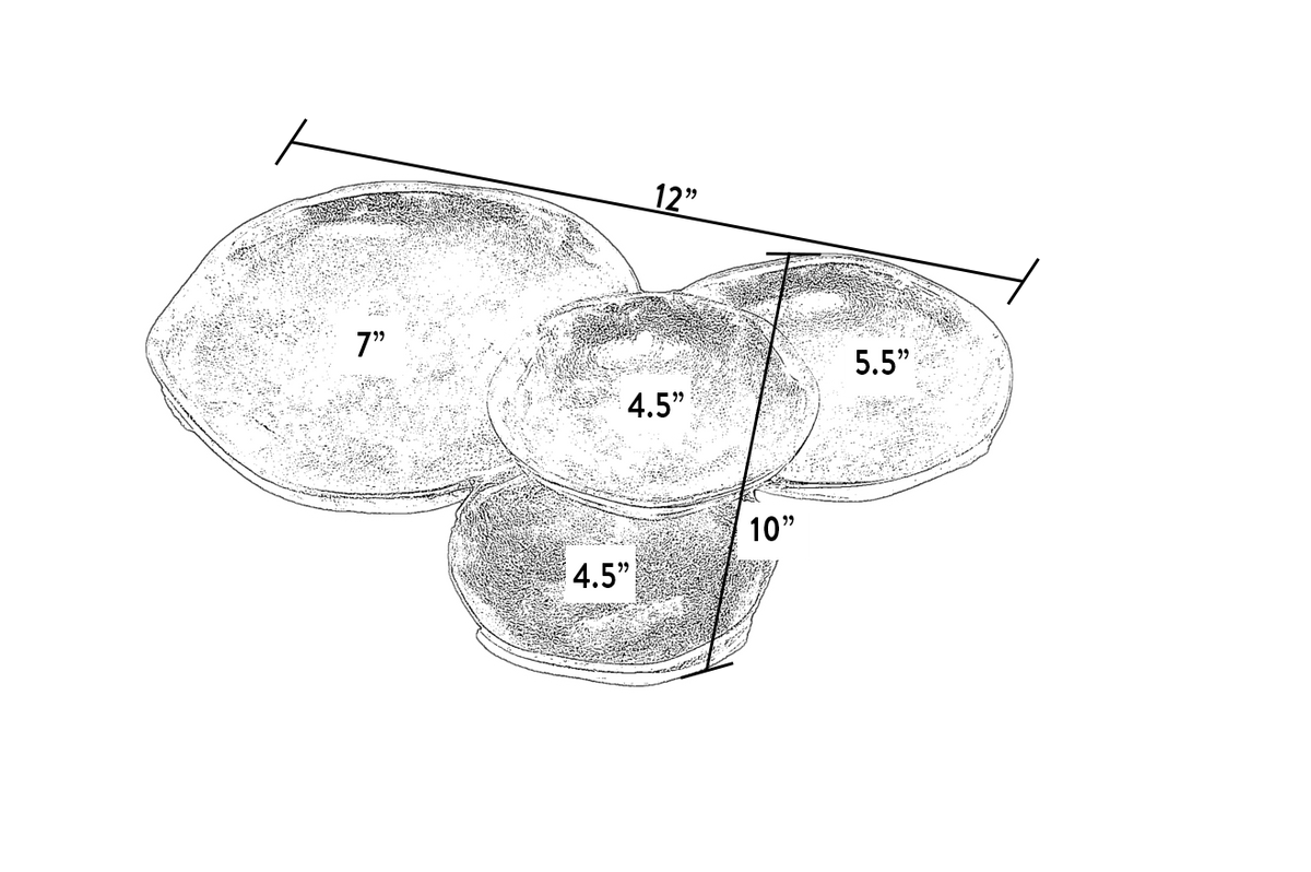 Silver Cluster Dish