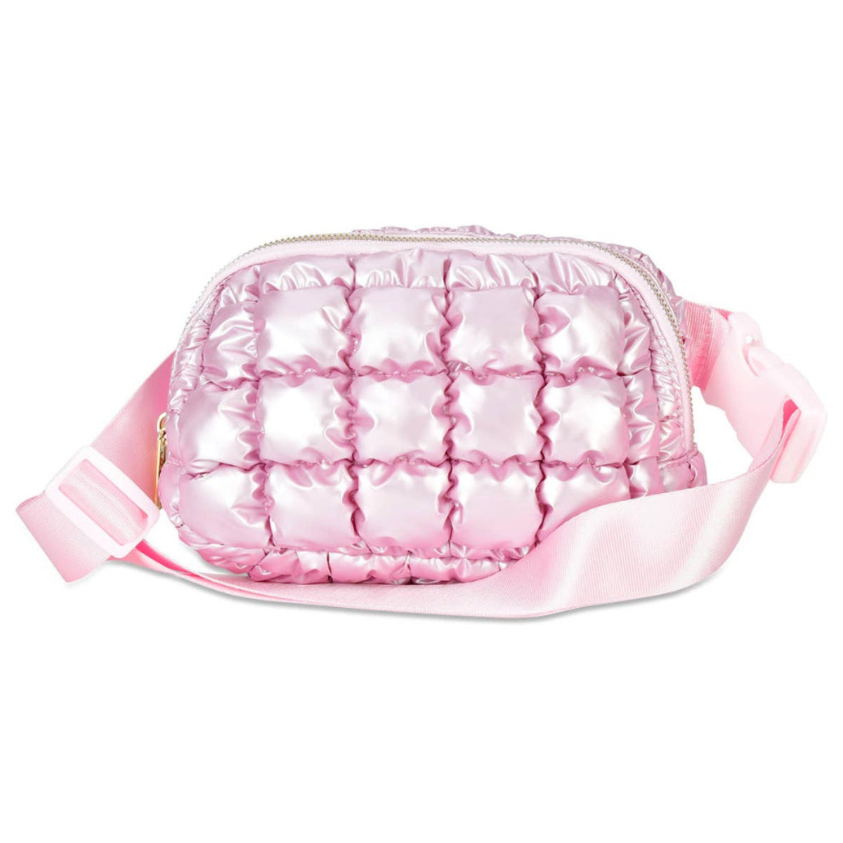 Sac ceinture rembourré Rose givré