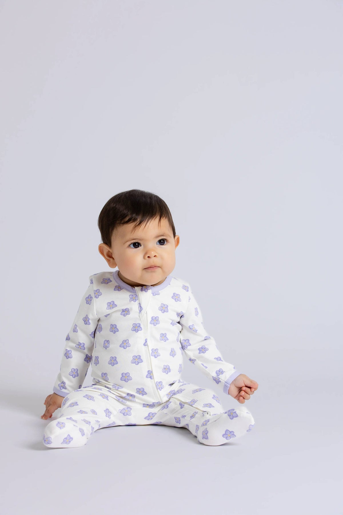 Zipper One-Piece Sweet Violets