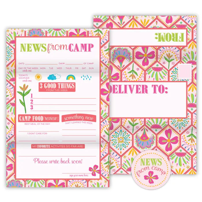 News from Camp Pretty Floral Fold N Seal