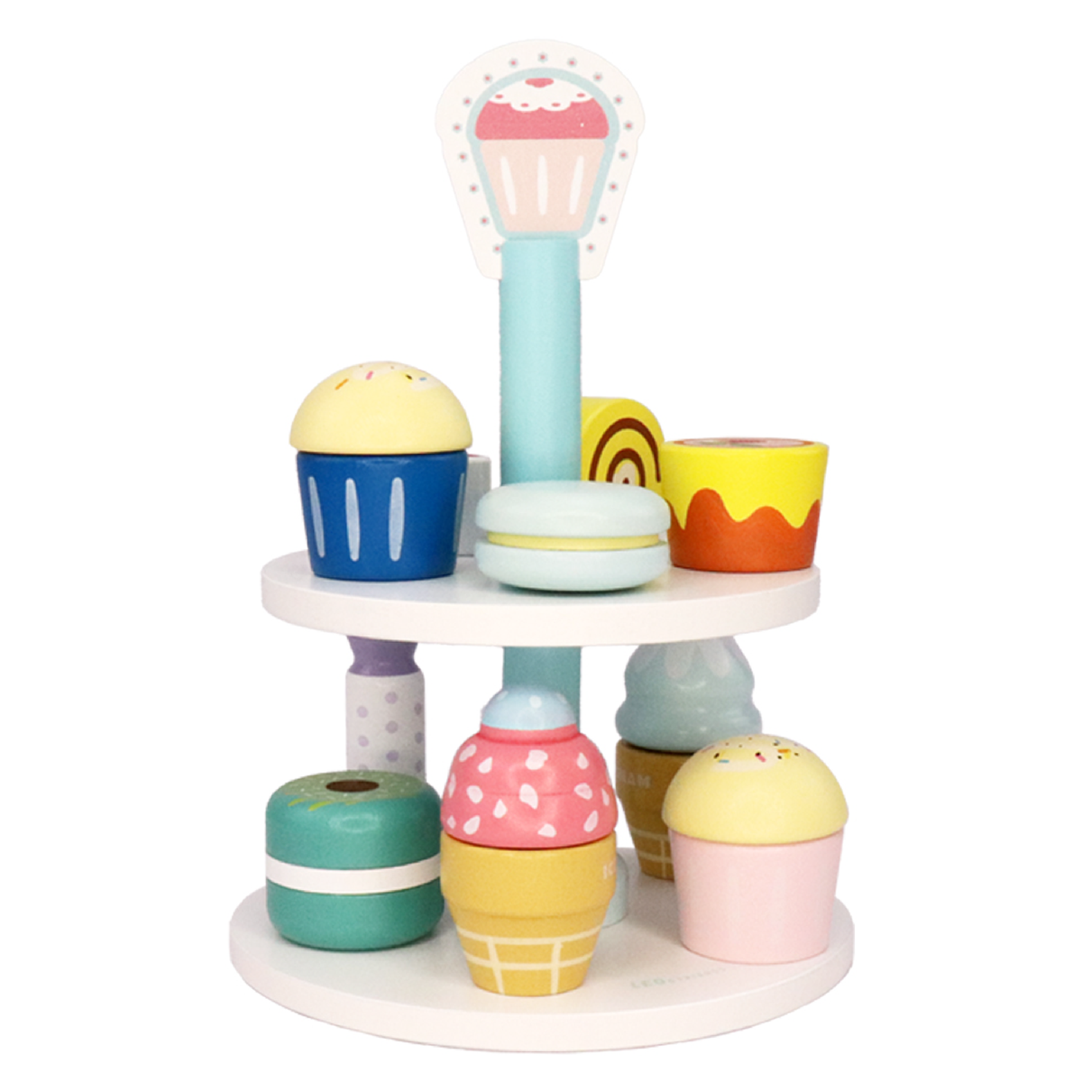 19-Piece Wooden Kid’s Bakery Play Set